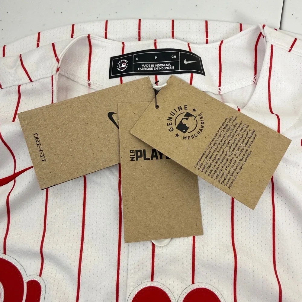NWT Mens Small Nike Limited MLB Philadelphia Phillies Alec Bohm #28 Home‎ Jersey